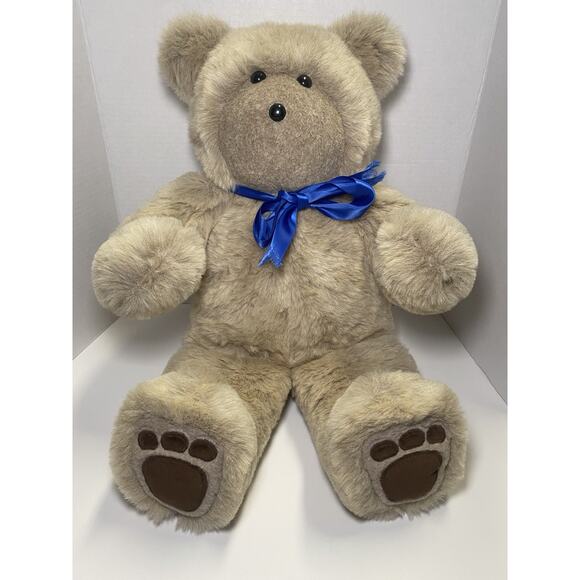 VINTAGE 1984 Cartier Bear Plush Stuffed Animal 23 Inches - Picture 6 of 10